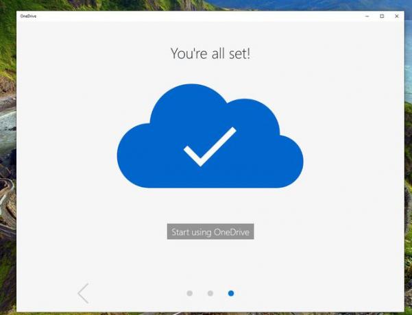 OneDrive'i rakenduse ekraanipilt