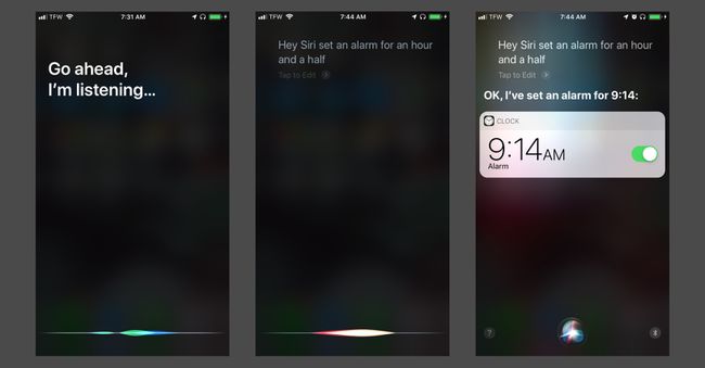 Χρήση Siri και AirPods για ρύθμιση ξυπνητηριού