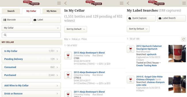 CellarTracker Wein-App für iOS und Android