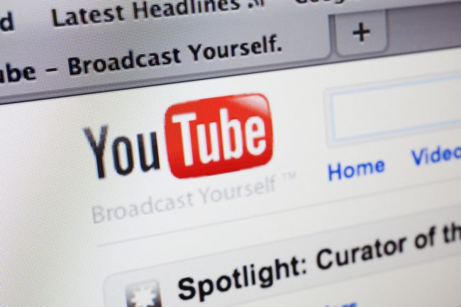 YouTube-scherm met de slogan Broadcast Yourself