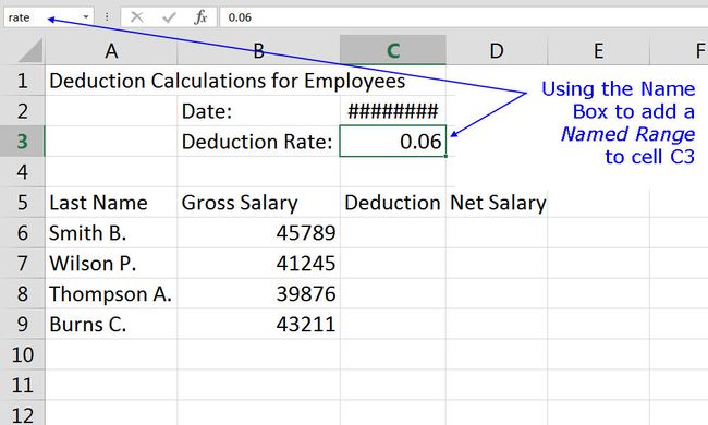 Dodawanie nazwanego zakresu do arkusza Excel