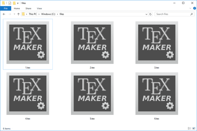 File TEX yang dibuka dengan Texmaker