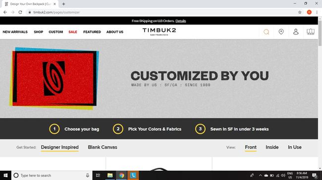 Crea la tua borsa per laptop personalizzata con Timbuk2 Bag Builder