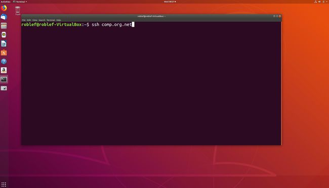 SSH-opdracht op Ubuntu Linux Terminal