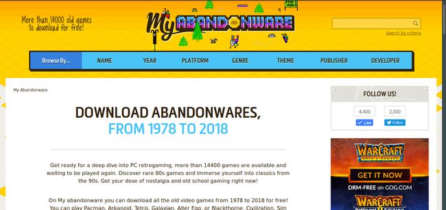 Meu site Abandonware