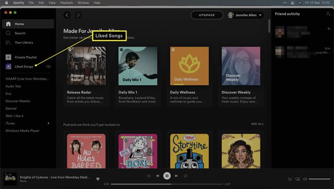 Spotify พร้อมไฮไลท์เพลงที่ชอบ