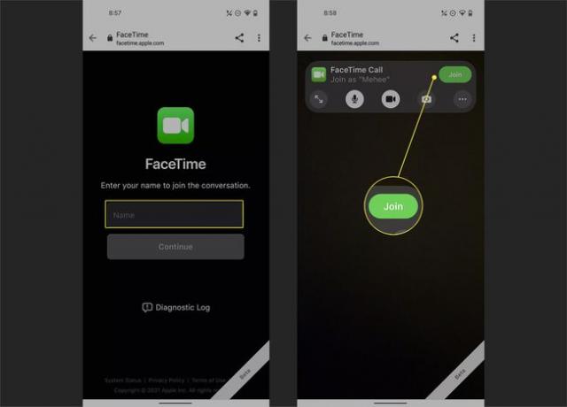 Присъединяването към FaceTime вече е в процес на Android.