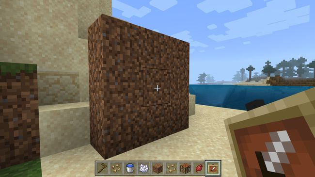 Minecraftの3X3ダートブロック壁