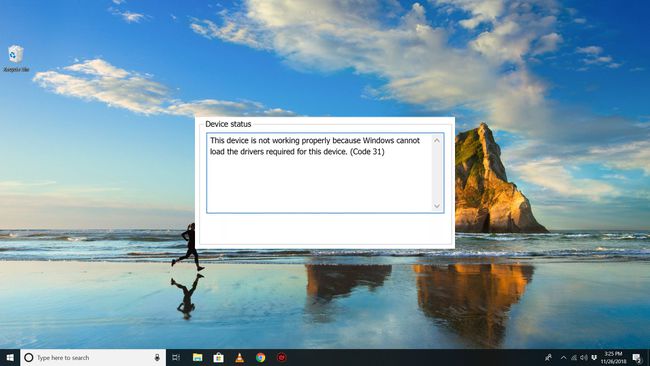 Windows 10 masaüstünde kod 31 hatası