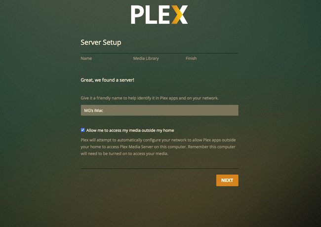 Plexは利用可能なサーバーを検出します