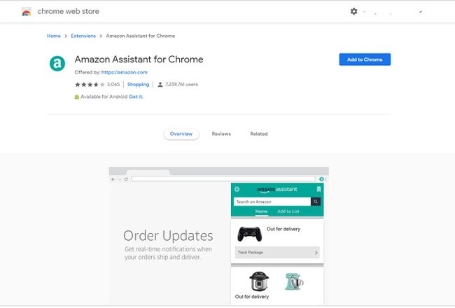 Скриншот Amazon Assistant для Chrome