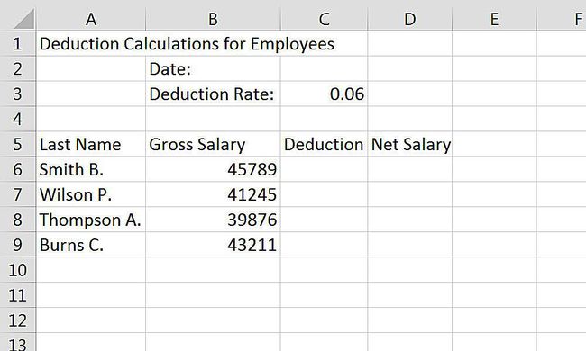 Wprowadzanie danych do arkusza kalkulacyjnego Excel