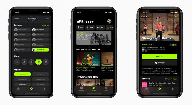 aplikace Apple Fitness+.