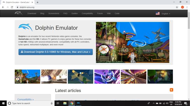 Besuchen Sie die offizielle Dolphin Emulator-Website, um Dolphin für Ihr Betriebssystem herunterzuladen.