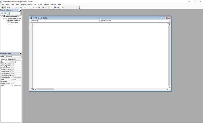 MS Visual Basic rakenduste jaoks Excelis