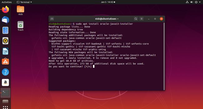 Ubuntu установить Oracle Java