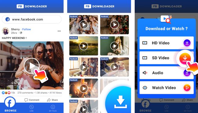 Video Downloader a Facebook Android alkalmazáshoz