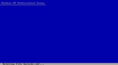Windows XP Sistem Dosyası Silme İşleminin Ekran Görüntüsü