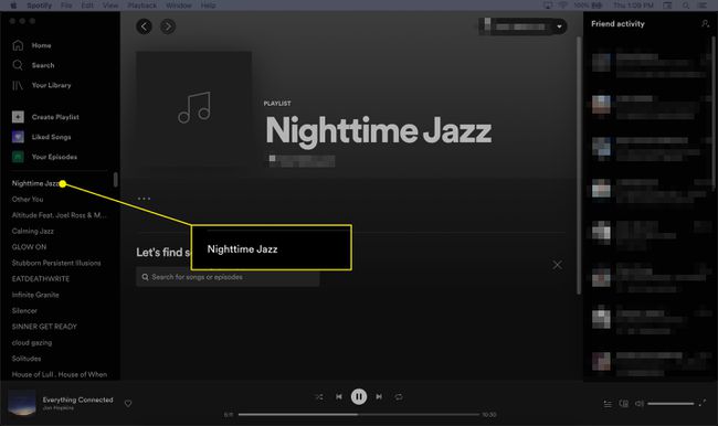 Spotifyデスクトップは新しいプレイリスト003を作成します