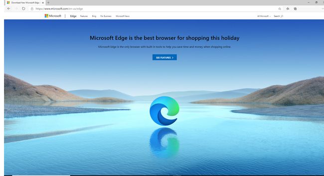 Página de descarga de Edge en el navegador Microsoft Edge