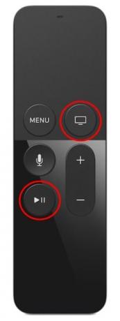 Redémarrez Apple TV avec les boutons de lecture et d'accueil