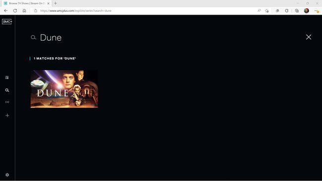 Dune evidențiată în rezultatele căutării AMC+.