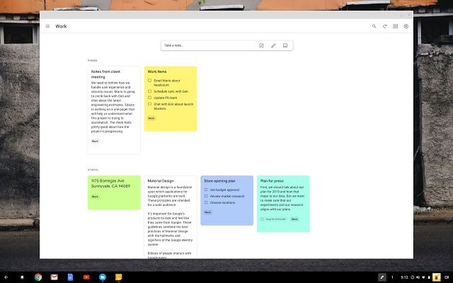 Google Keep im Browser geöffnet mit mehreren Notizen auf dem Bildschirm