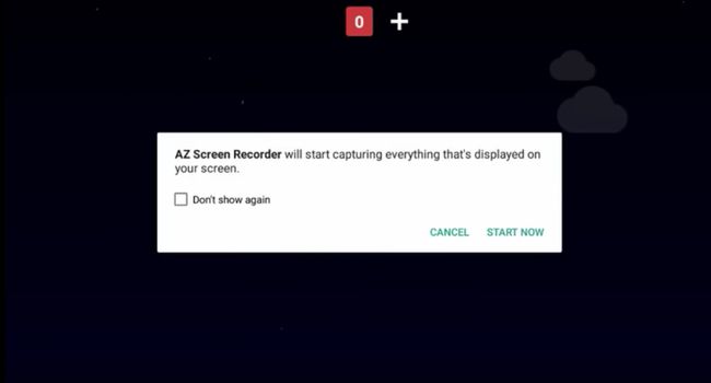 Snimka zaslona aplikacije AZ Recorder za Android.