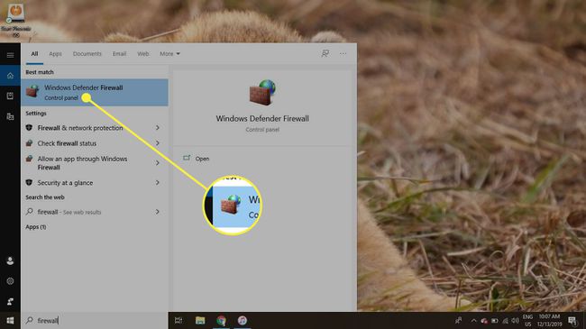 Windows ar izceltu Windows Defender ugunsmūra programmu