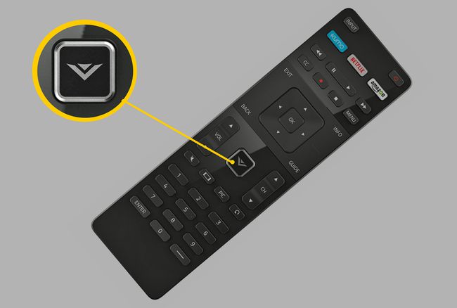 Vizio VIA TV Remote - кнопка V