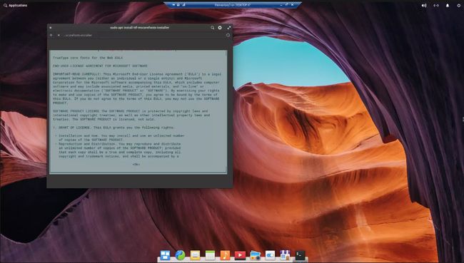Installieren Sie Microsoft-Schriften unter Ubuntu Linux