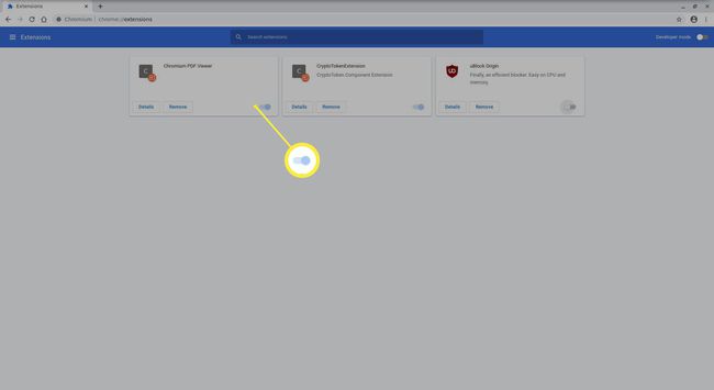 Где да лоцирате прекидач да бисте онемогућили додатак за Цхроме.