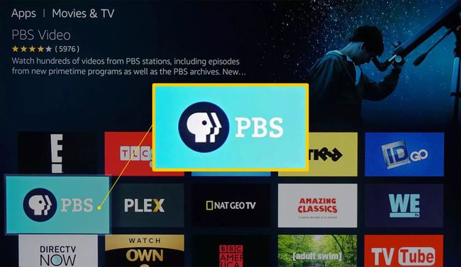 Ikona PBS Video na Amazon Fire Edition TV