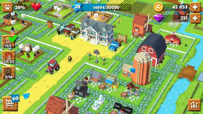 Blocky Farm võrguühenduseta talu videomäng.
