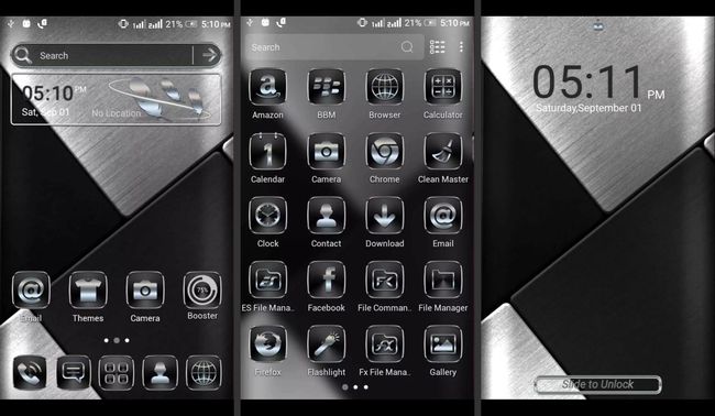 Black Silver Android-Design für Android