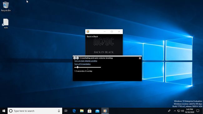 Windows Media Player nastavil dobu prolínání