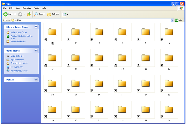 File XNK di Windows XP yang dibuka dengan MS Outlook 2003