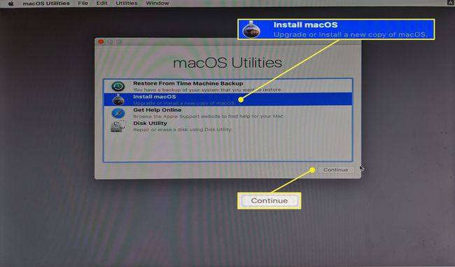 Kuvakaappaus macOS-apuohjelmista macOS: ssä.