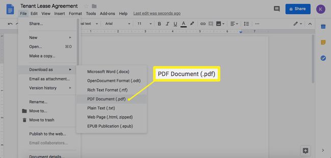 กำลังดาวน์โหลด Google Doc เป็น pdf