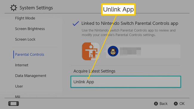 ยกเลิกการเชื่อมโยงการควบคุมโดยผู้ปกครองจาก Nintendo Switch