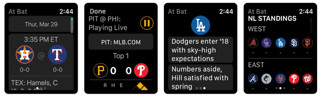 MLB At Bat Apple Watch გართულება