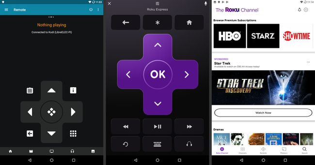 Remotos de streaming multimídia para telas Android