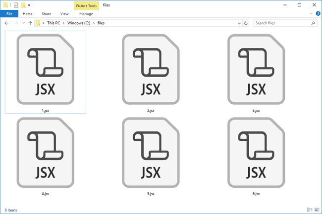 File JSX di Windows 10 yang terbuka dengan Adobe After Effects