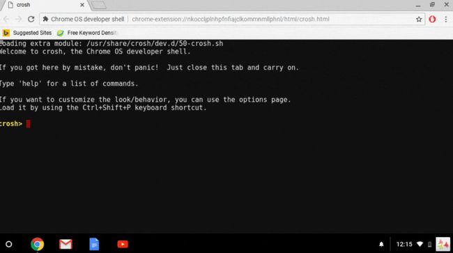 Adgang til Linux-skallen på en Chromebook