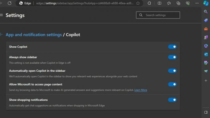 การตั้งค่า Copilot ใน Microsoft Edge