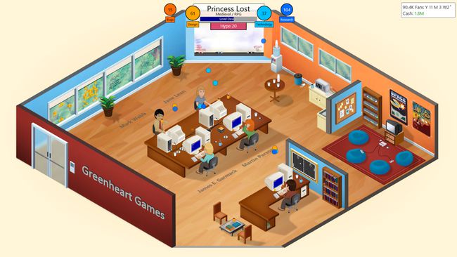 Game Dev Tycoon офлайн видео игра със стратегия за SIM.