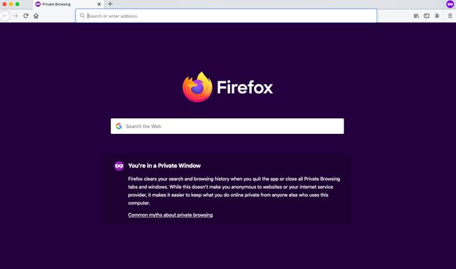 Se abrirá una ventana de navegación privada de Firefox.