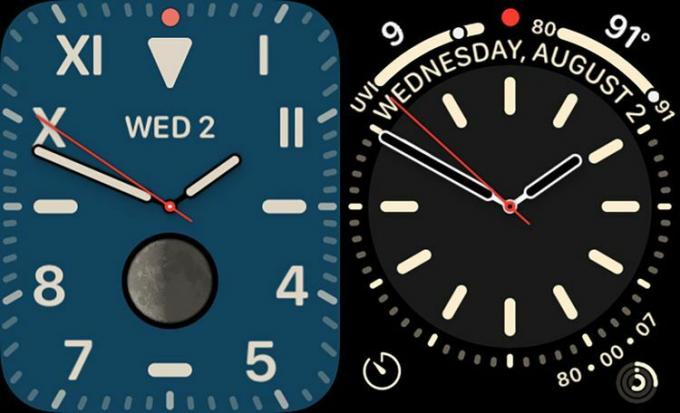Kalifornijas pulksteņa ciparnīca Apple Watch.