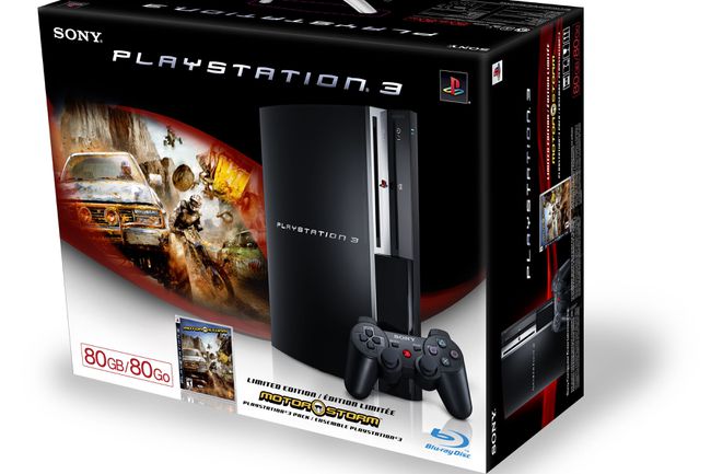 80GB PlayStation3およびMotorStormバンドル。