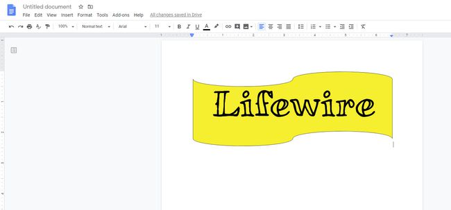 Um desenho no Google Docs.